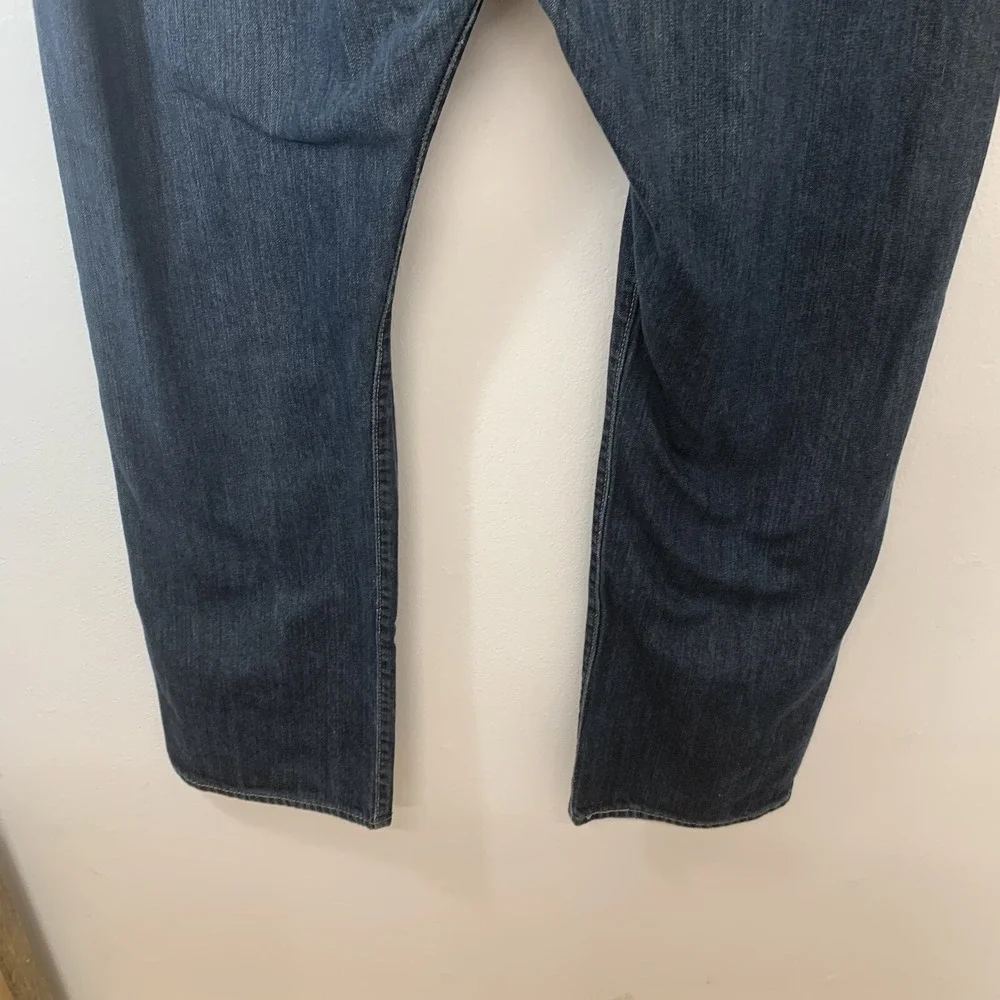 Levis  501 Jeans Men 42X32 Straight Blue Dark Wash 100% Cotton Casual Workwear